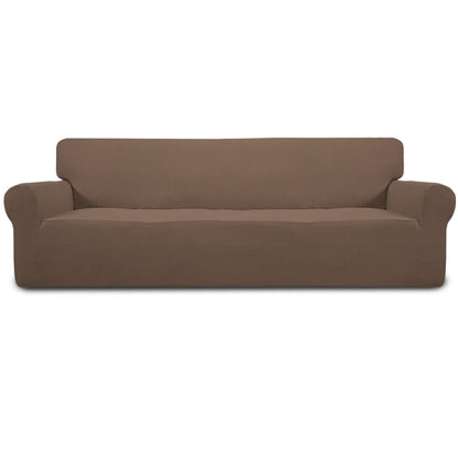 Easy-Going Stretch Couch Covers for Sofa Washable Large Dark Gray