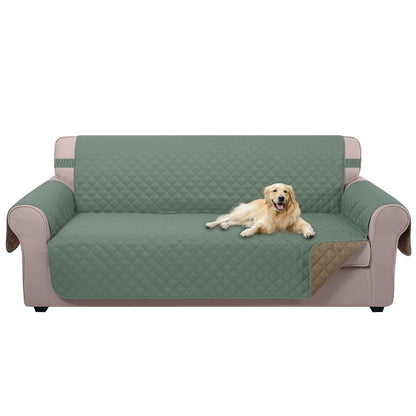 U-NICE HOME Reversible Sofa Cover Couch Cover for Dogs, Coffee/Beige