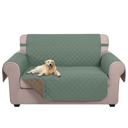 U-NICE HOME Reversible Sofa Cover Couch Cover for Dogs, Coffee/Beige