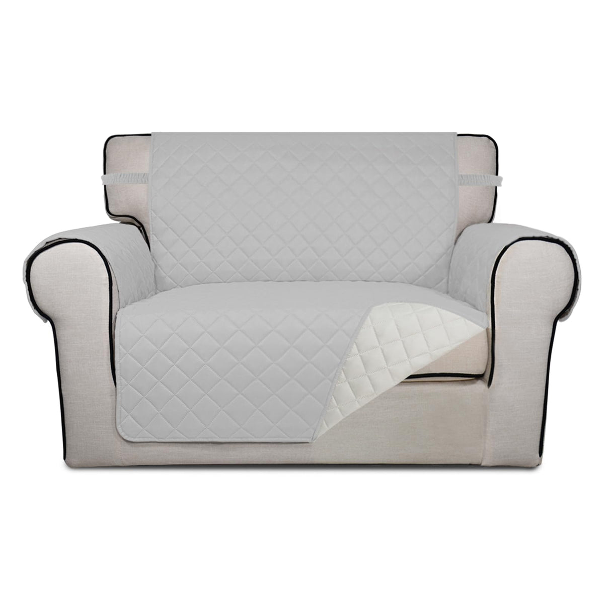 PureFit Reversible Quilted Sofa Cover Dog Couch Covers for Sofa, 66 in