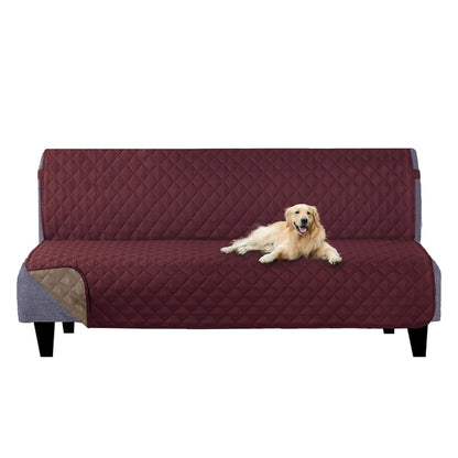 U-NICE HOME Reversible Sofa Cover Couch Cover for Dogs, Coffee/Beige