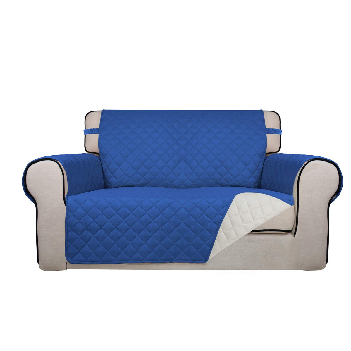 PureFit Reversible Quilted Sofa Cover Dog Couch Covers for Sofa, 66 in