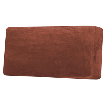 H.VERSAILTEX Velvet Stretch Couch Cushion Cover Plush Cushion Slipcover for Chair Loveseat Sofa Cushion Furniture Protector Seat Cushion Sofa Cover (2 Piece Large Sofa Cushion Covers, Ivory)