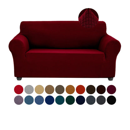 Joccun Stretch Couch Cover Slipcovers, 1-Piece Sofa Covers for 3 Cushion Couch Spandex Jacquard Washable Furniture Protector Cover for Living Room,Kids,Pets(Sofa,Black)