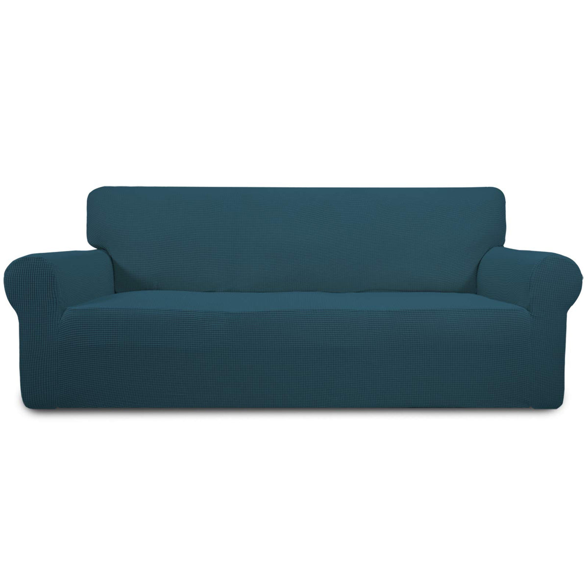 Easy-Going Stretch Loveseat Couch Covers Washable Dark Gray