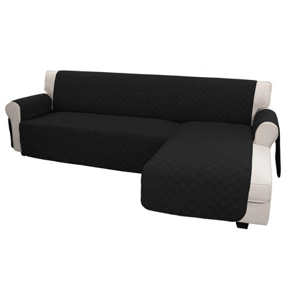 Easy-Going Sectional Couch Covers for Dogs L Shape Sofa Cover Reversible Sofa Slipcover Chaise Lounge Cover Furniture Protector Cover for Pets Dog Cat (Large, Dark Gray/Dark Gray)