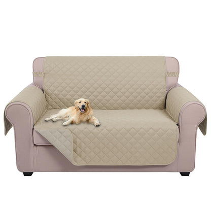 U-NICE HOME Reversible Sofa Cover Couch Cover for Dogs, Coffee/Beige