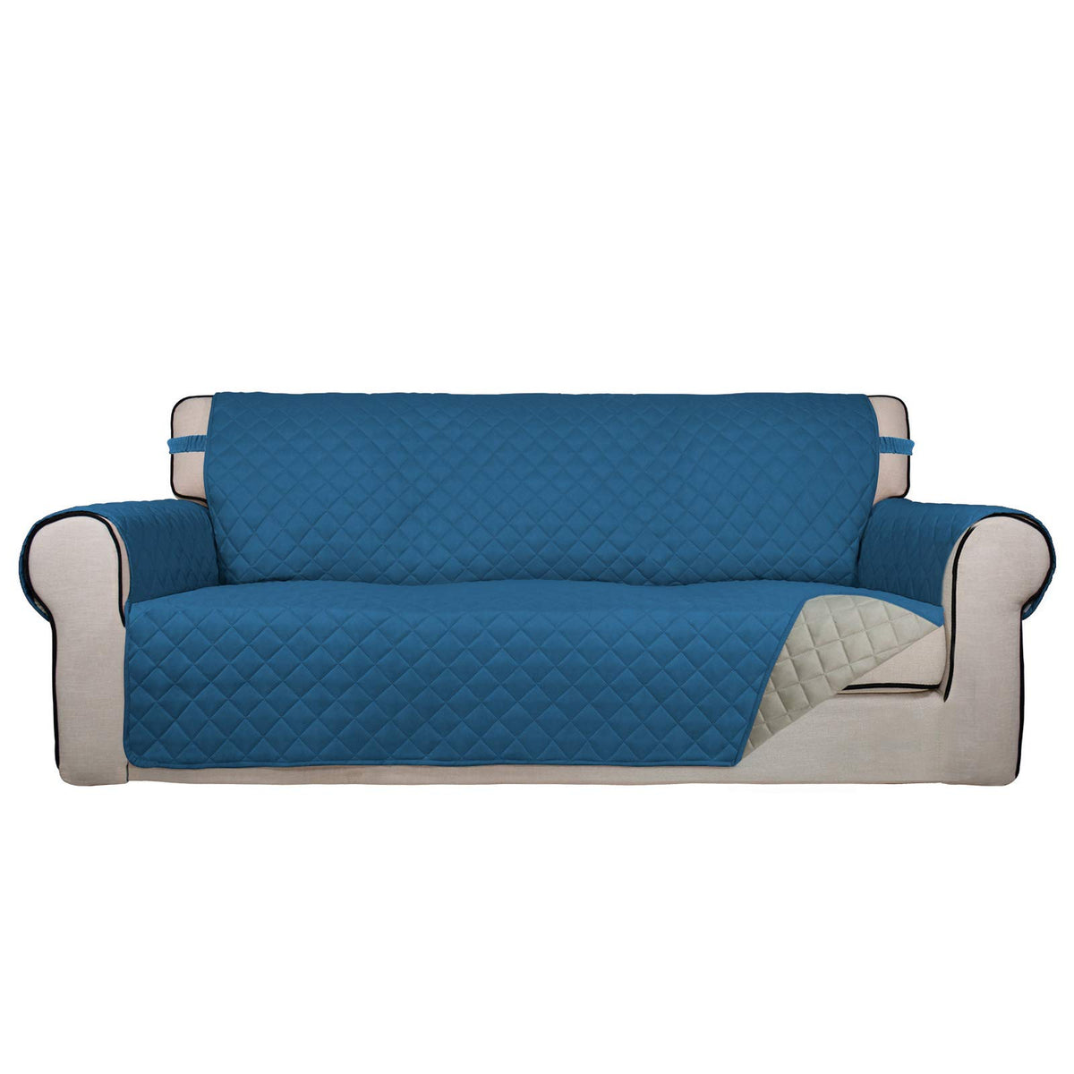PureFit Reversible Quilted Sofa Cover Dog Couch Covers for Sofa, 66 in
