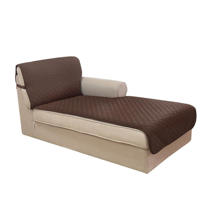U-NICE HOME Reversible Sofa Cover Couch Cover for Dogs, Coffee/Beige