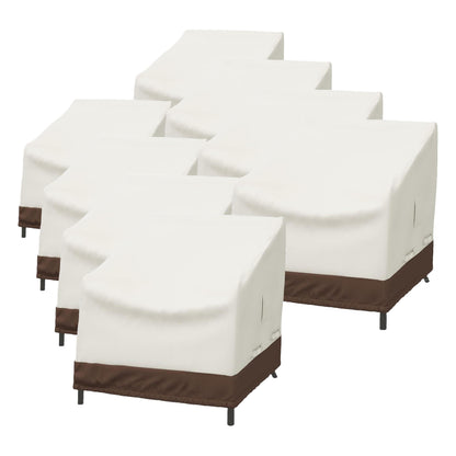 Amazon Basics 3-Seater Outdoor Couch and Patio Furniture Cover, Waterproof Lounge Sofa Cover, UV Resistant, Click-Close Straps, 78" x 38" x 29", Beige/Tan