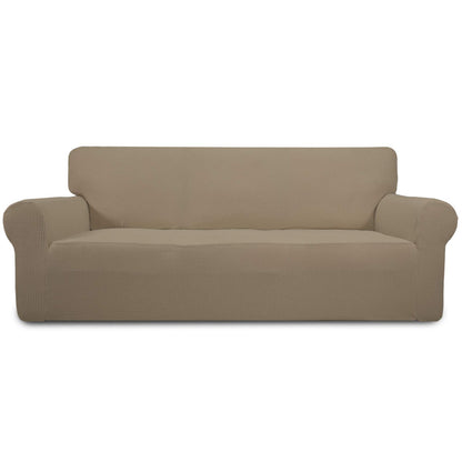 Easy-Going Stretch Oversized Sofa Couch Slipcover Washable Dark Gray