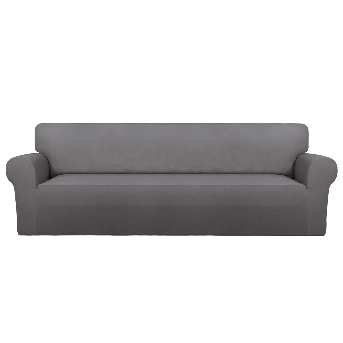 PureFit Stretch Couch Covers for Sofa Large Sofa Slipcovers Dark Gray