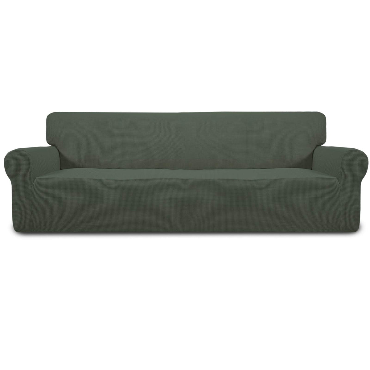 Easy-Going Stretch Loveseat Couch Covers Washable Dark Gray