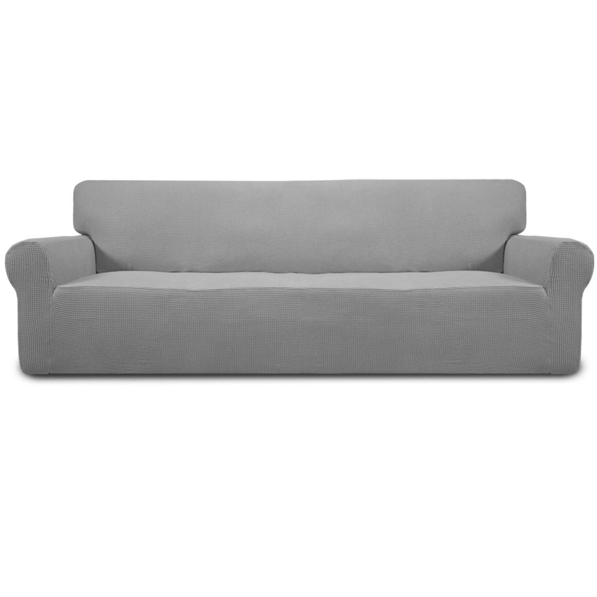 Easy-Going Stretch Oversized Sofa Couch Slipcover Washable Dark Gray