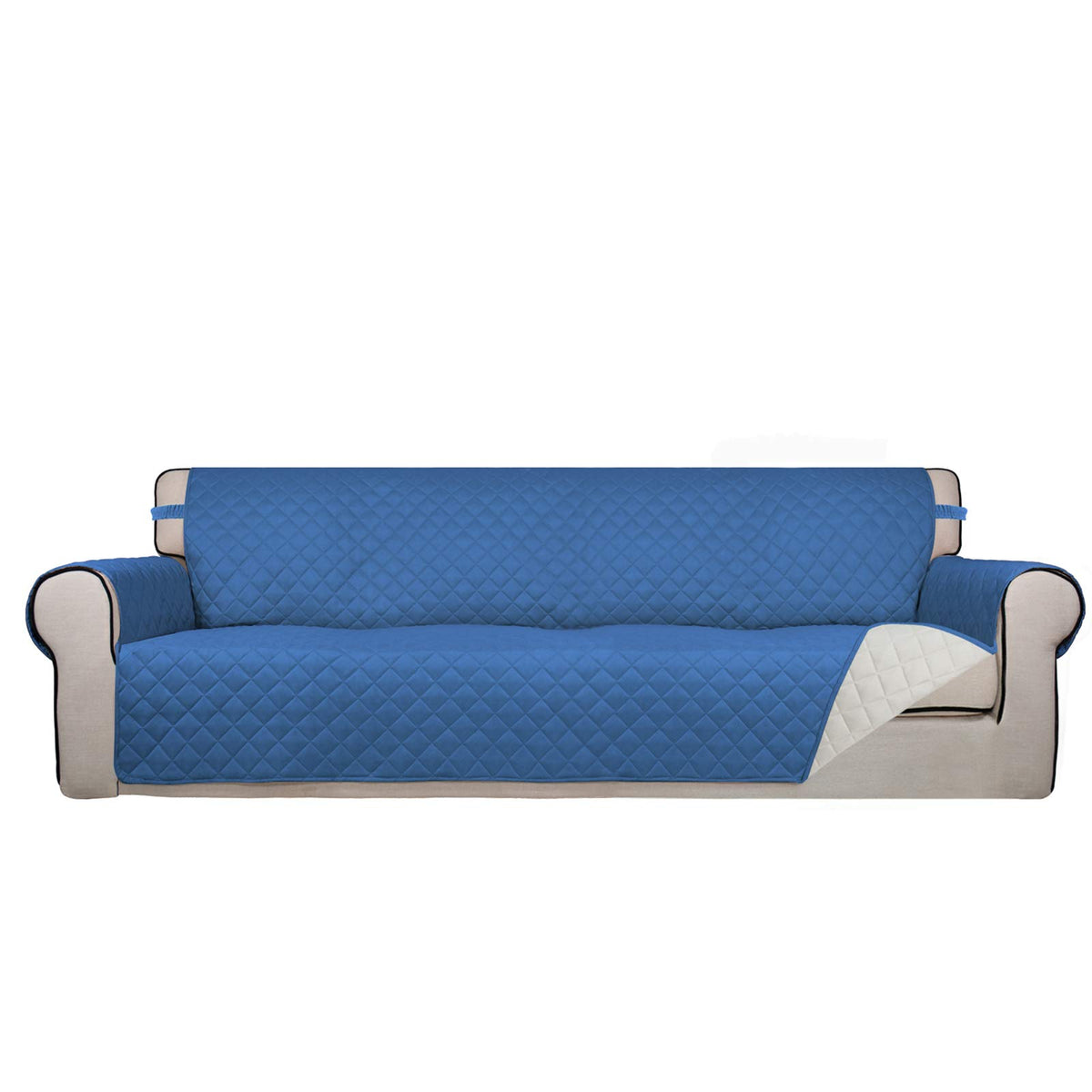 PureFit Reversible Quilted Sofa Cover Dog Couch Covers for Sofa, 66 in