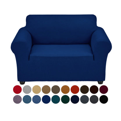 Joccun Stretch Couch Cover Slipcovers, 1-Piece Sofa Covers for 3 Cushion Couch Spandex Jacquard Washable Furniture Protector Cover for Living Room,Kids,Pets(Sofa,Black)