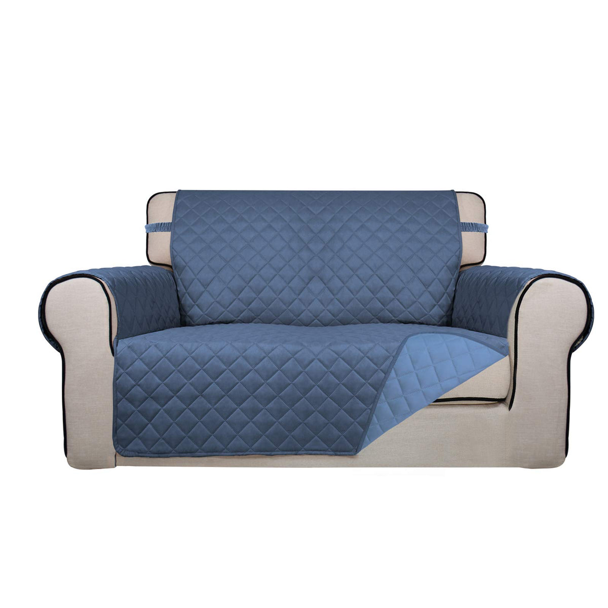 PureFit Reversible Quilted Sofa Cover Dog Couch Covers for Sofa, 66 in