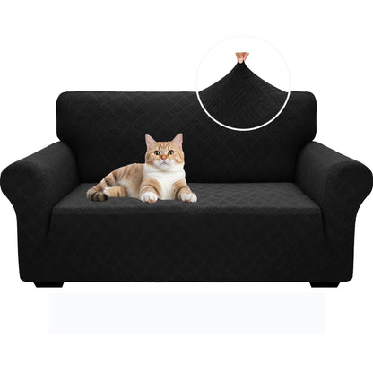 YEMYHOM Couch Cover Latest Jacquard Design High Stretch Sofa Covers for 3 Cushion Couch, Pet Dog Cat Proof Slipcover Non Slip Magic Elastic Furniture Protector (Sofa, Light Gray)