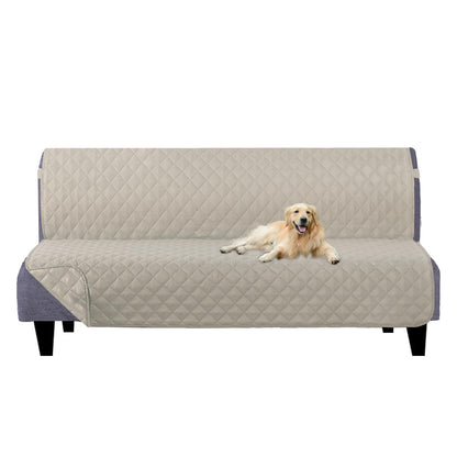 U-NICE HOME Reversible Sofa Cover Couch Cover for Dogs, Coffee/Beige