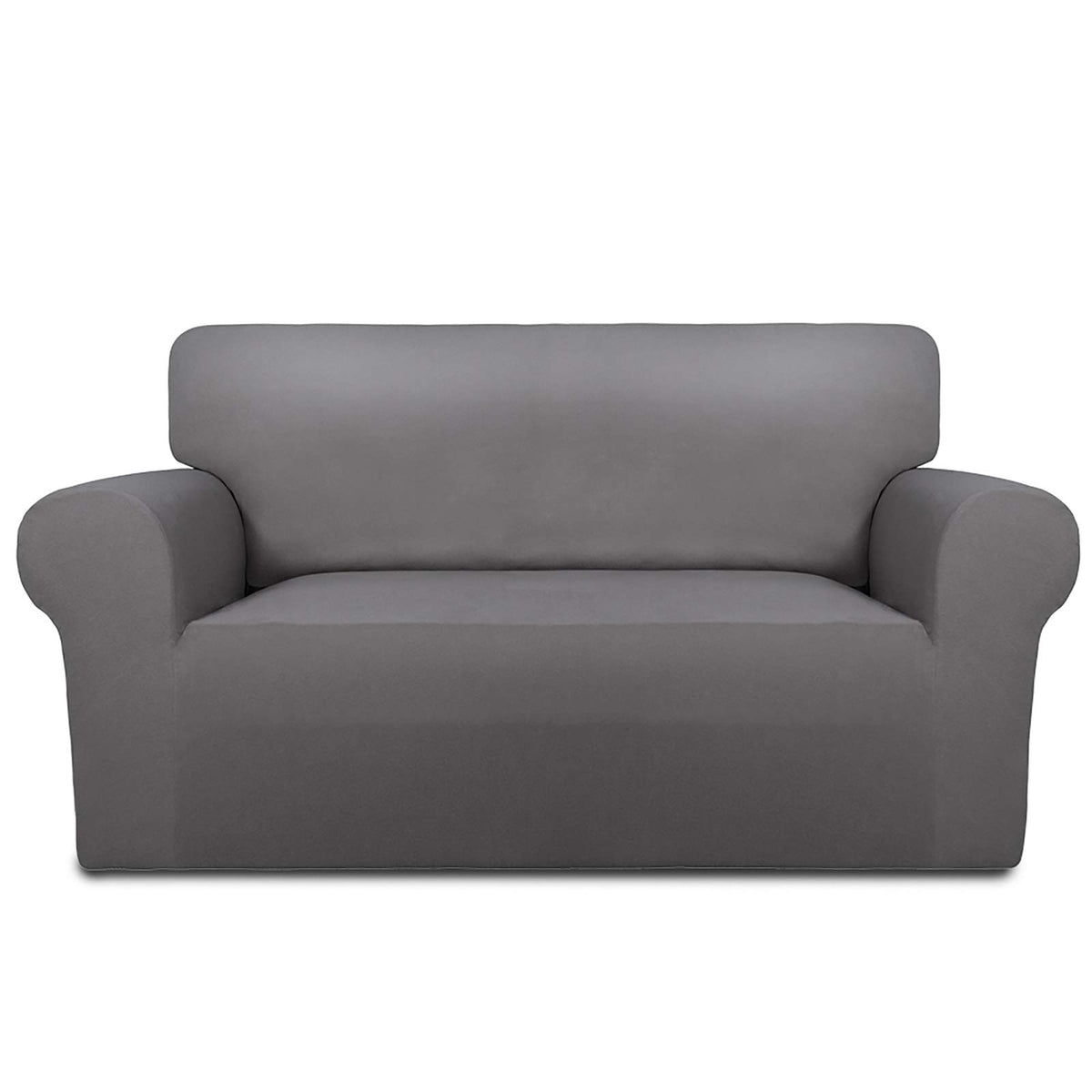 PureFit Stretch Couch Covers for Sofa Large Sofa Slipcovers Dark Gray