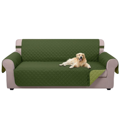 U-NICE HOME Reversible Sofa Cover Couch Cover for Dogs, Coffee/Beige
