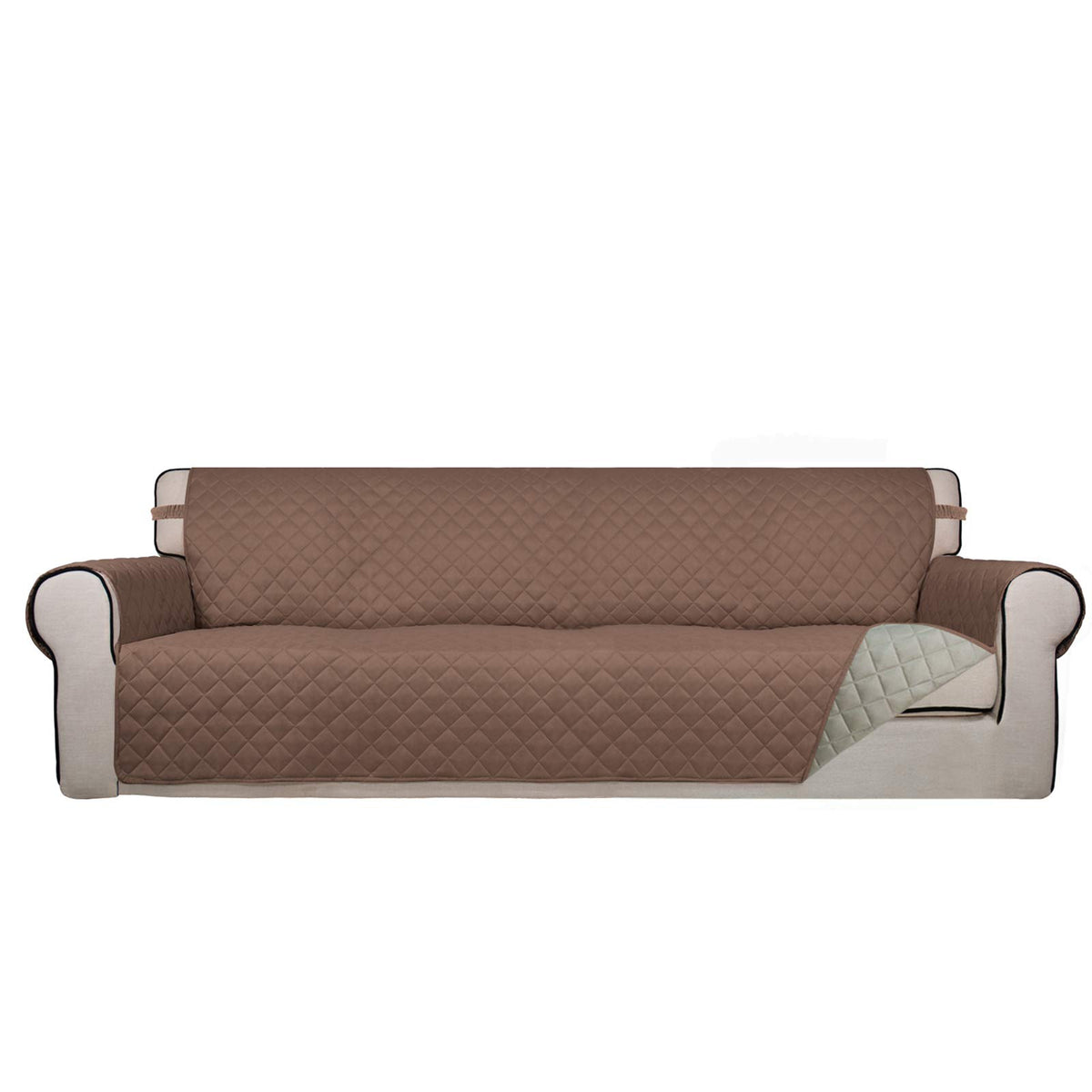 PureFit Reversible Quilted Sofa Cover Dog Couch Covers for Sofa, 66 in