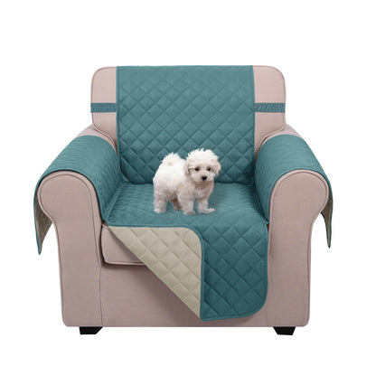 U-NICE HOME Reversible Sofa Cover Couch Cover for Dogs, Coffee/Beige