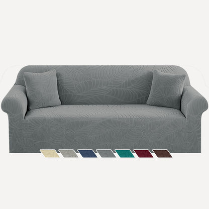 YEMYHOM Couch Cover Latest Jacquard Design High Stretch Sofa Covers for 3 Cushion Couch, Pet Dog Cat Proof Slipcover Non Slip Magic Elastic Furniture Protector (Sofa, Light Gray)