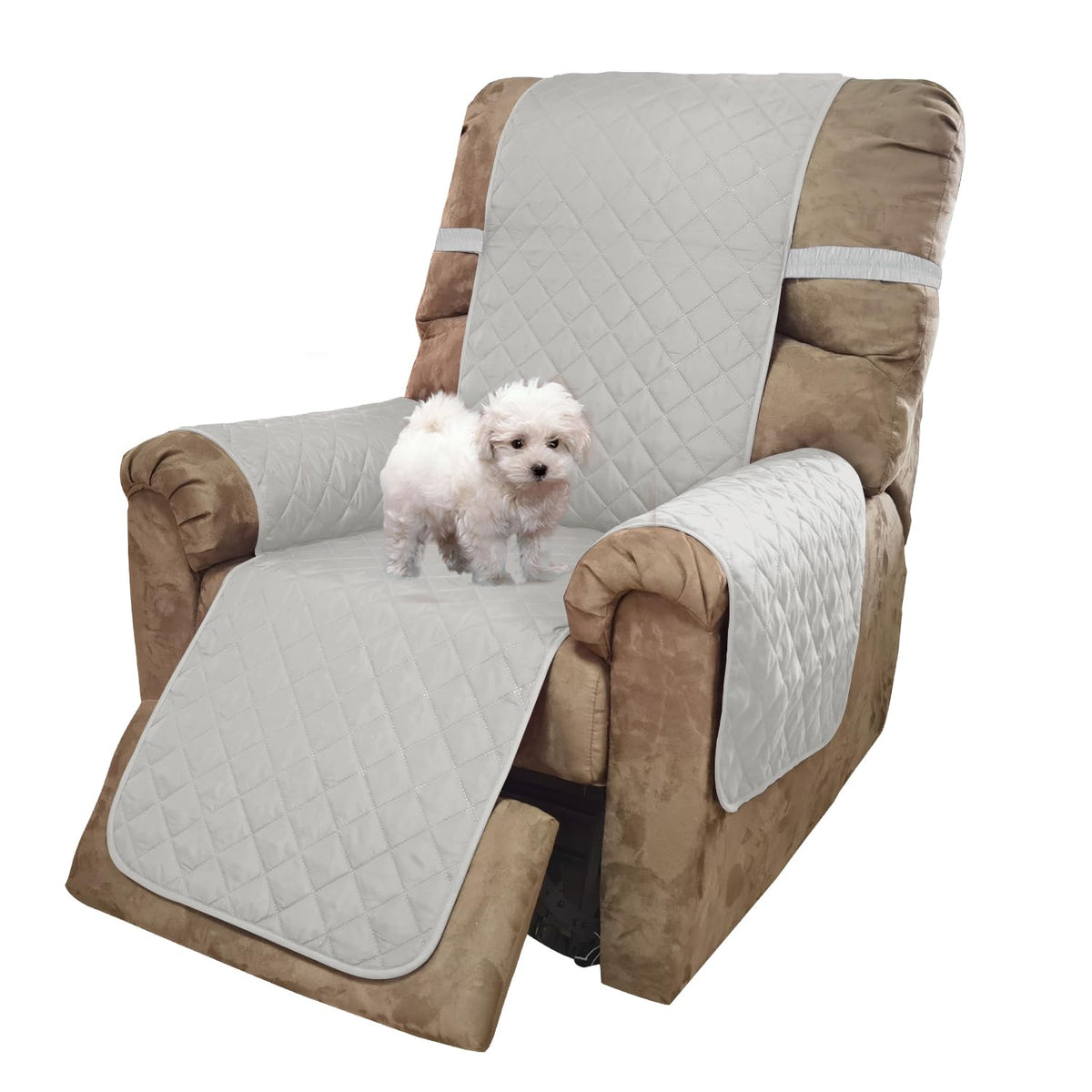 U-NICE HOME Reversible Sofa Cover Couch Cover for Dogs, Coffee/Beige