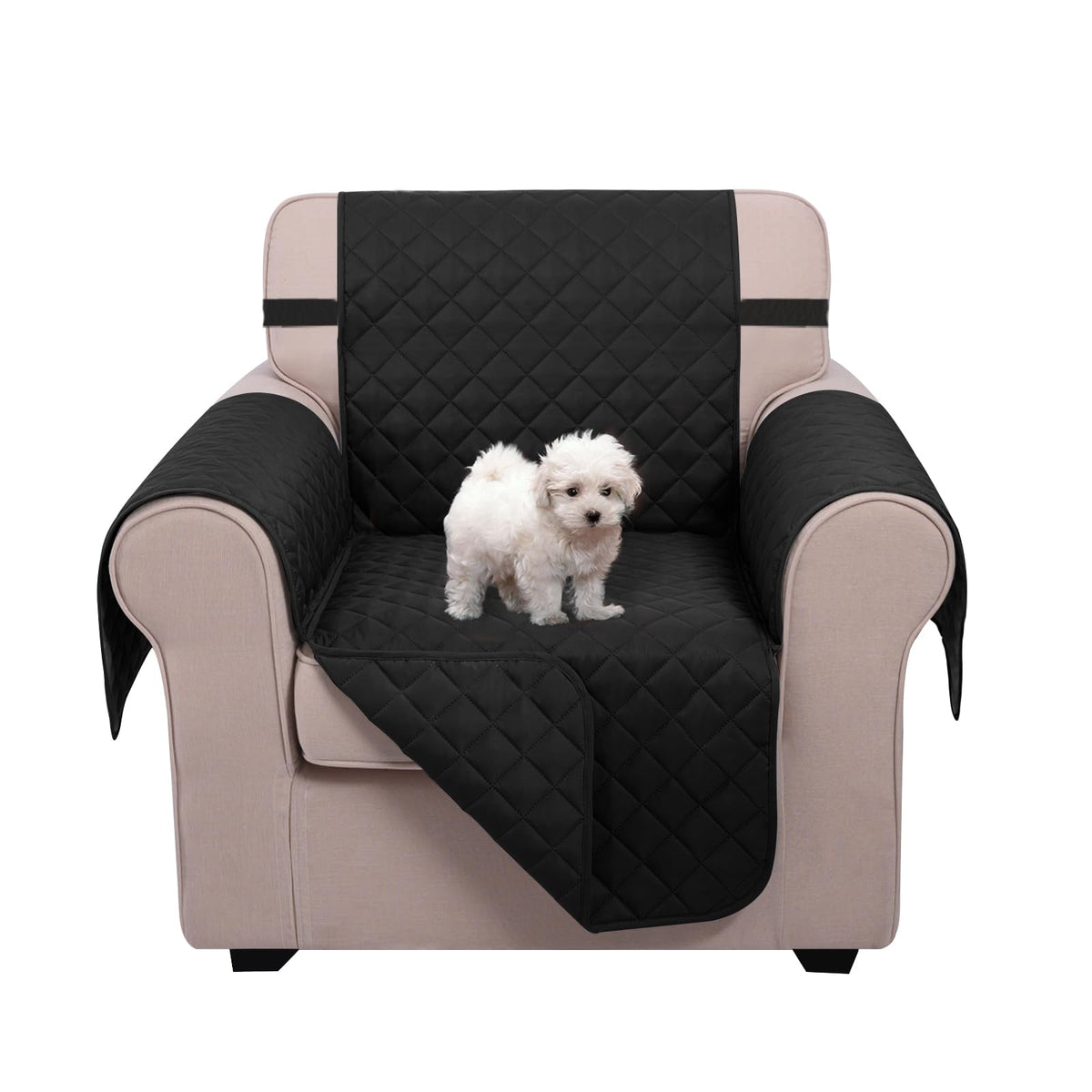 U-NICE HOME Reversible Sofa Cover Couch Cover for Dogs, Coffee/Beige