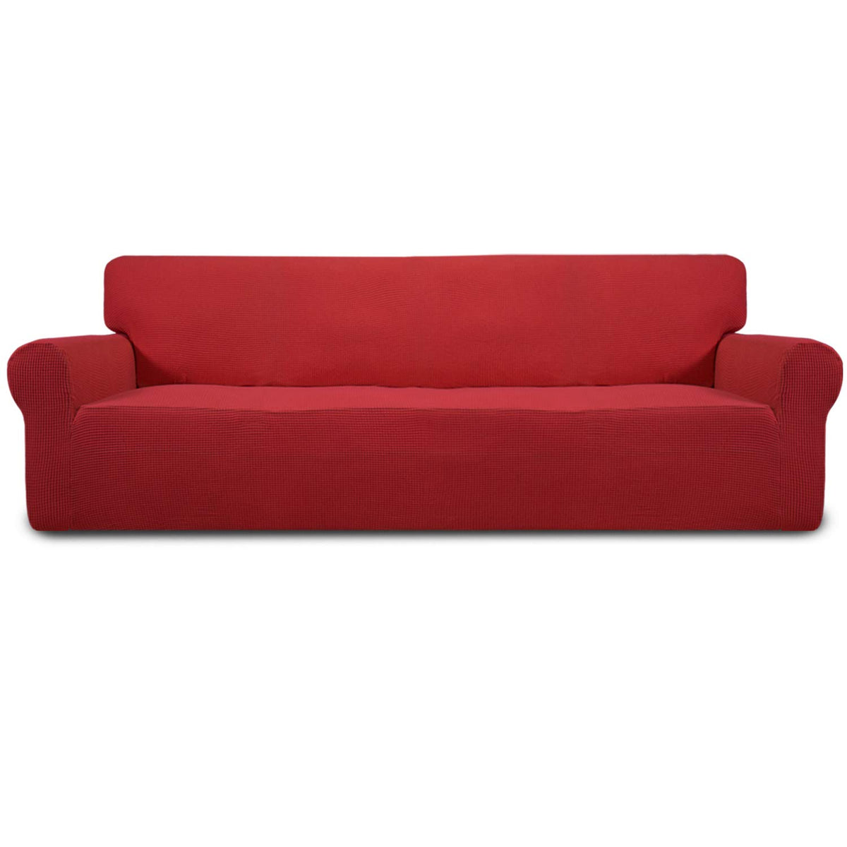 Easy-Going Stretch Loveseat Couch Covers Washable Dark Gray