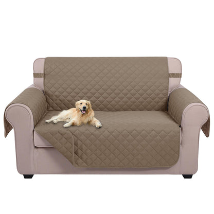 U-NICE HOME Reversible Sofa Cover Couch Cover for Dogs, Coffee/Beige