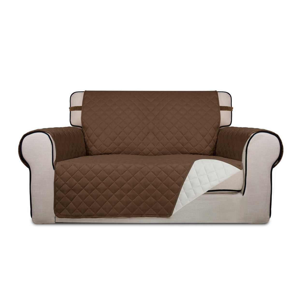 PureFit Reversible Quilted Sofa Cover Dog Couch Covers for Sofa, 66 in