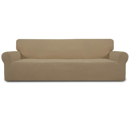 Easy-Going Stretch Oversized Sofa Couch Slipcover Washable Dark Gray