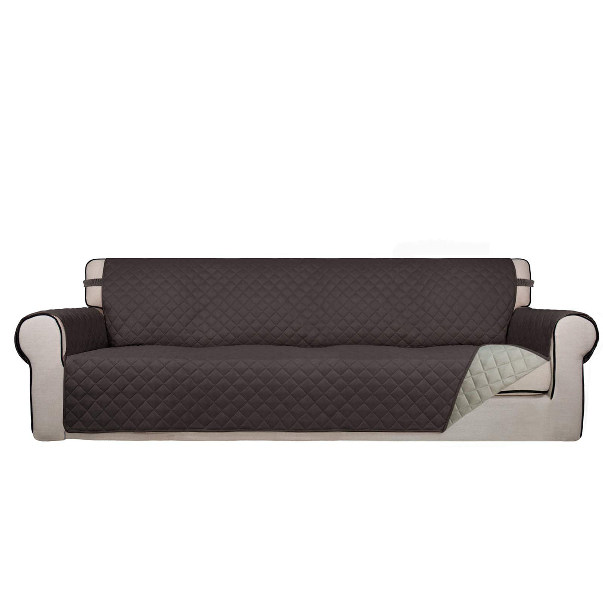 PureFit Reversible Quilted Sofa Cover Dog Couch Covers for Sofa, 66 in