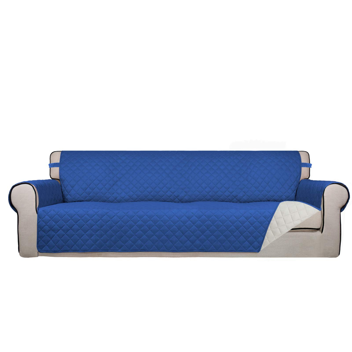 PureFit Reversible Quilted Sofa Cover Dog Couch Covers for Sofa, 66 in