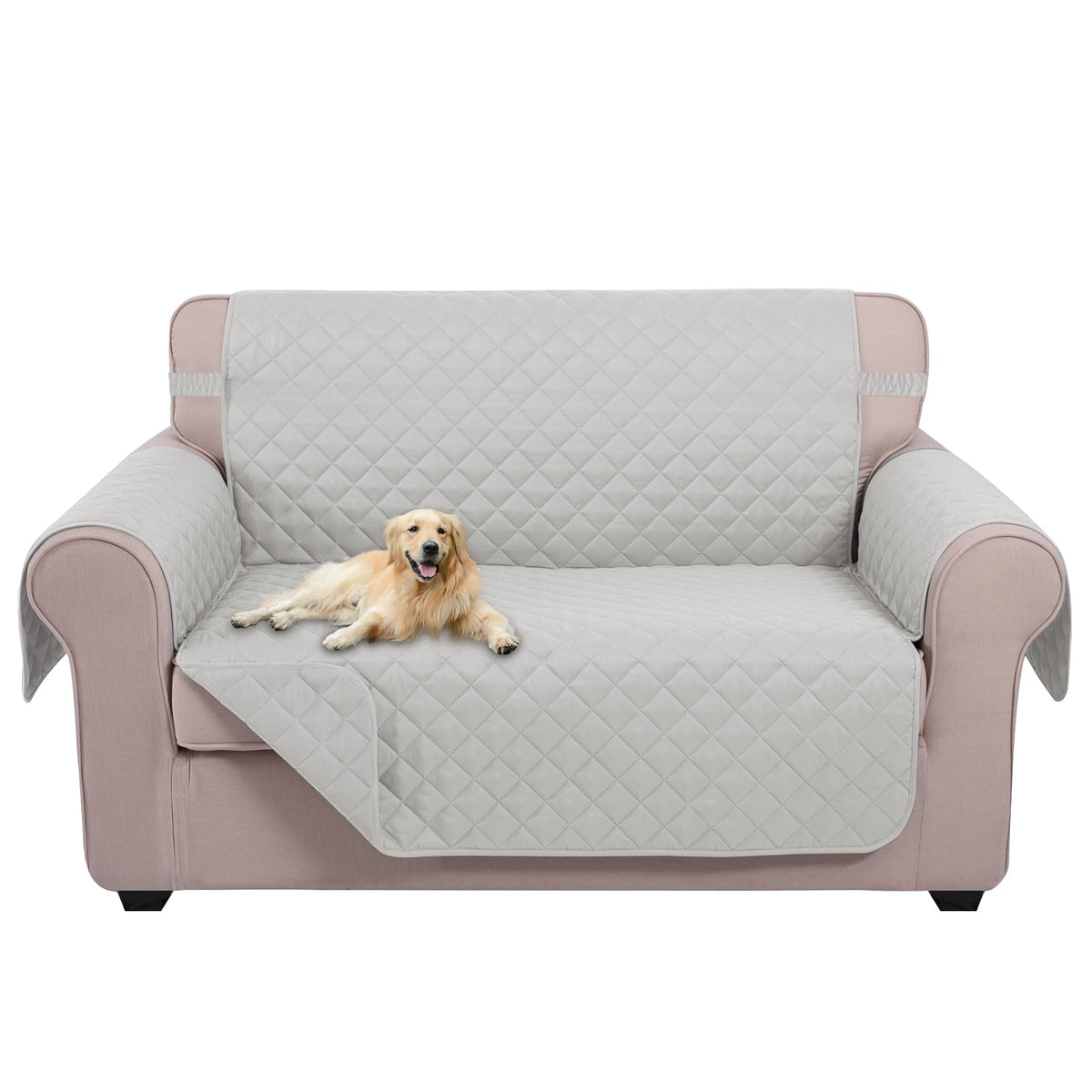 U-NICE HOME Reversible Sofa Cover Couch Cover for Dogs, Coffee/Beige