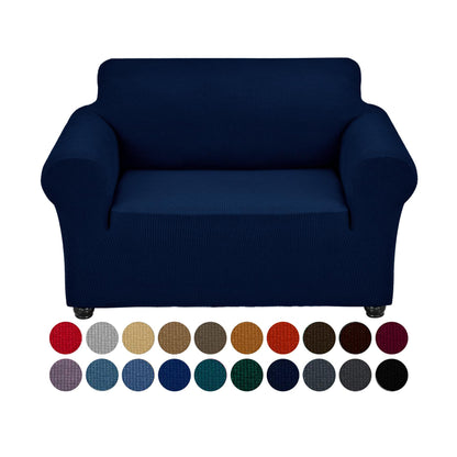 Joccun Stretch Couch Cover Slipcovers, 1-Piece Sofa Covers for 3 Cushion Couch Spandex Jacquard Washable Furniture Protector Cover for Living Room,Kids,Pets(Sofa,Black)