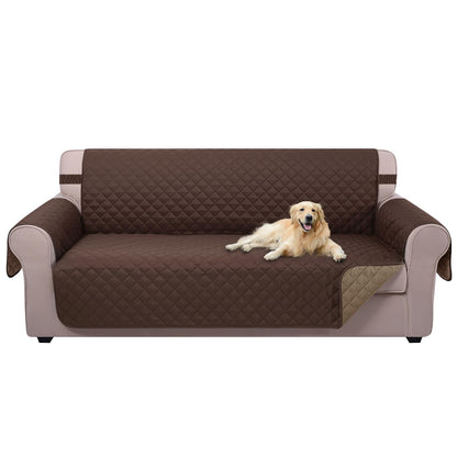 U-NICE HOME Reversible Sofa Cover Couch Cover for Dogs, Coffee/Beige