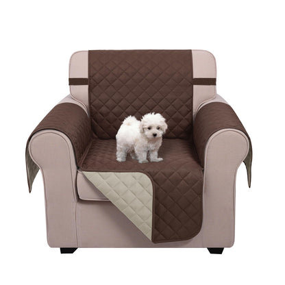 U-NICE HOME Reversible Sofa Cover Couch Cover for Dogs, Coffee/Beige