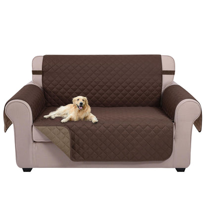 U-NICE HOME Reversible Sofa Cover Couch Cover for Dogs, Coffee/Beige