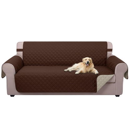 U-NICE HOME Reversible Sofa Cover Couch Cover for Dogs, Coffee/Beige