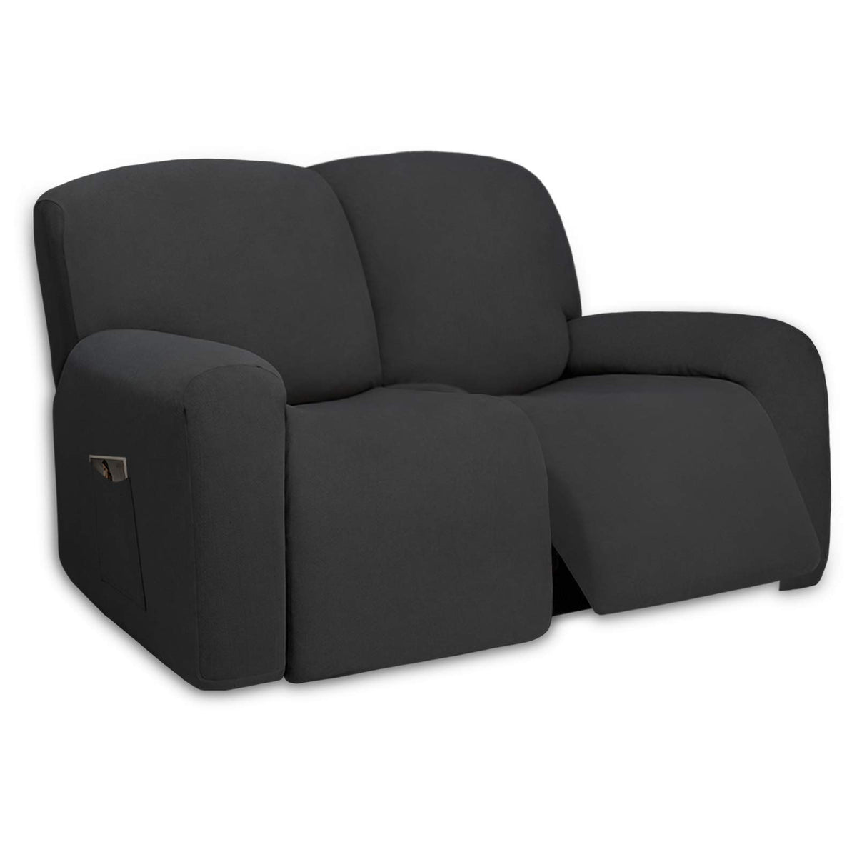 PureFit Stretch Couch Covers for Sofa Large Sofa Slipcovers Dark Gray