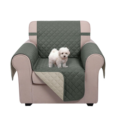 U-NICE HOME Reversible Sofa Cover Couch Cover for Dogs, Coffee/Beige