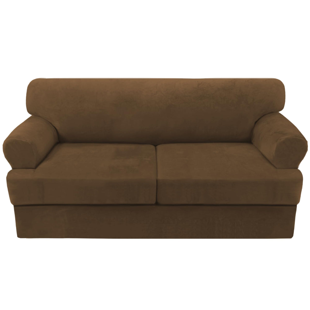 H.VERSAILTEX Sofa Cover 4 Piece T Cushion Sofa Slipcovers Couch Cover Furniture Protector Stretch T Cushion Sofa Covers for 3 Cushion Couch with 3 Individual T Cushion Covers, Ivory