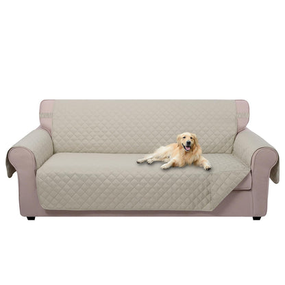 U-NICE HOME Reversible Sofa Cover Couch Cover for Dogs, Coffee/Beige