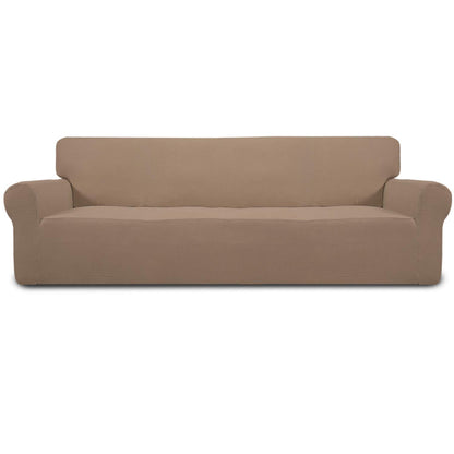 Easy-Going Stretch Loveseat Couch Covers Washable Dark Gray