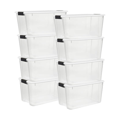 Sterilite Ultra Latch Box with Lids for Home and Office, 116 Quart, 4-Pack