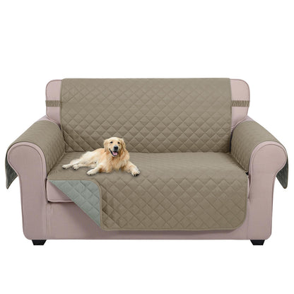 U-NICE HOME Reversible Sofa Cover Couch Cover for Dogs, Coffee/Beige