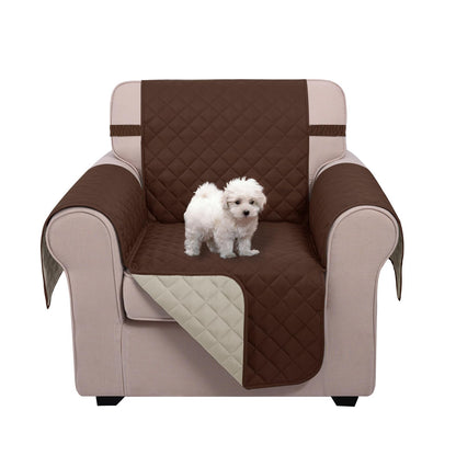 U-NICE HOME Reversible Sofa Cover Couch Cover for Dogs, Coffee/Beige
